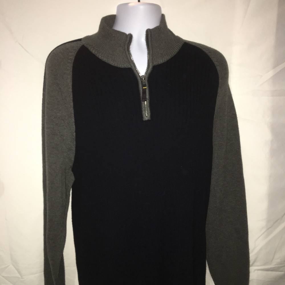 Nautica Men XL Gray 1/2 Zip Pullover Sweater❤️